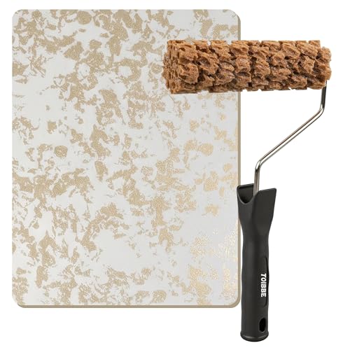 Sea Sponge Roller for Painting, 6'' Sponge Texture Paint Roller, Decorative Art Sponges Paints Tools for Faux Drywall, Home Decoration (KJ-BR60002Y) - color: KJ-BR60002Y