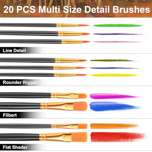 ESRICH 82PCS Acrylic Painting Kits for Adults and Couples