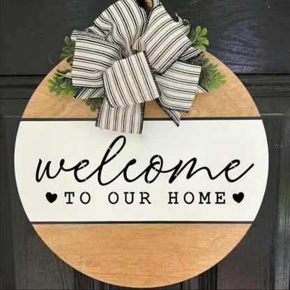 Stencils for Painting Welcome Stencil | Reusable Family Word Stencils for Wood Sign Fabric Canvas DIY Crafts - style: Family Words