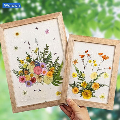 Worown A6 Wooden Paper Making Screen Kit,Paper Making Frames, Mould and Deckle for DIY Crafts - size: A6