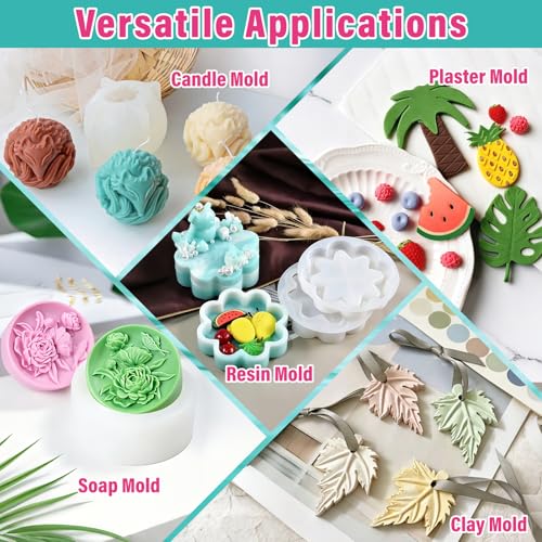 0A Liquid Silicone Mold Making Kit 66oz, Platinum Cure Rubber | Flexible Rubber for Resin Casting, 3D Candle, Soap & Food Molds, Safe & Non Toxic, 4H Fast Curing, High Tear Strength - size: 66oz