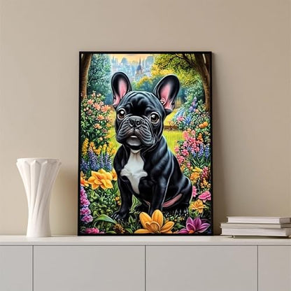 Bulldog Diamond Art Kits for Adults, Animals 5D Diamond Painting Kits - color: CM085