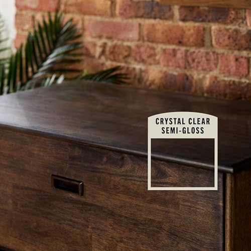 Varathane Ultimate Semi-Gloss Clear Polyurethane | Water-Based, Crystal Clear Protection, Scratch & Stain Resistance, Interior Wood Surfaces, Durable Finish, Gallon - color: Semi-Gloss, size: 4 Quart (Pack of 2)