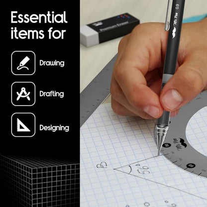 Mr. Pen- Professional Geometry Set, 17 pcs, Metal Compass
