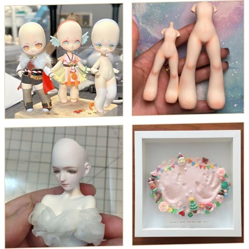 Air Dry Clay Lightweight, Flexible Modeling Clay for Adults Arts and Crafts | Professional & Moldable, Soft & No-Stick, Polymer Clay for Sculpting, Molding,Anime Figures,Making Costumes,DIY Projects - color: Skin-3 Packs