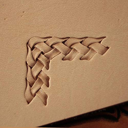 DandS ltd Leather Stamp Tool, Basket Weave, Professional Steel Craft Tool for Leatherworking, Embossing, Carving & Stamping Leather Projects, Belts Wallets & DIY Projects Compatible with Mallet #317Y - color: Basket Weave 0.31" X 0.31"