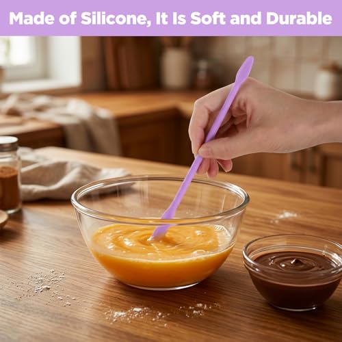 8PCS Silicone Stir Sticks Resin Tools, Reusable Mixing Sticks Silicone Stick for for Liquid, Facial Mask, Glitter Cups, Epoxy, Molds & DIY Crafts