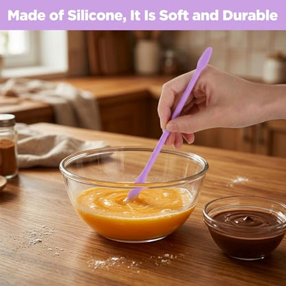 8PCS Silicone Stir Sticks Resin Tools, Reusable Mixing Sticks Silicone Stick for for Liquid, Facial Mask, Glitter Cups, Epoxy, Molds & DIY Crafts