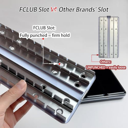 FCLUB Empty Watercolor Metal Palette with 28 Standard 3ml Full Pans | Travel, studio & plein air painting, For Artists, students & hobbyists, Smooth mixing surfaces, Portable metal palette - style: Tin Box with 28 Full Pans