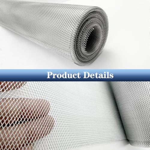 Aluminum Wire Mesh for Arts and Craft, Sculpting Wire Mesh | Ideal for Sculpting Clay, Metal Art & DIY Crafts, Scissors-Cut, Rustproof, Artist-Approved, 15.7 Inch by 16.4 Foot