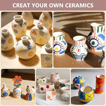 Air Dry Clay Kit for Adults - Complete Pottery Starter Set with Tools