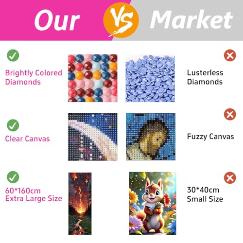 ZHUMUTO Large Diamond Painting Kits for Adults Lightning Storm Forest - color: LZMT055