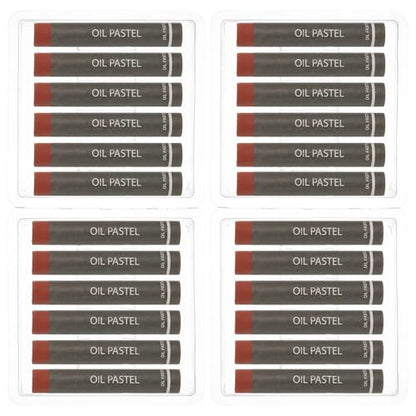 PATIKIL Brown Oil Pastels, 24Pcs Soft Oil Crayons Creamy Pastels Stick Art Supplies for Art Painting Drawing Blending Graffiti for Drawing Beginners Artists - color: Brown