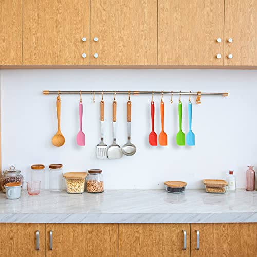 Silicone Spatula Heat Resistant 8.5 inch Small Rubber Spatulas Cooking Utensil Set Non-Stick Flexible Rubber Cooking Gadget For Cake/Cream/Pastry/Butter/Batter Mixing/Cooking-(5 Pieces)