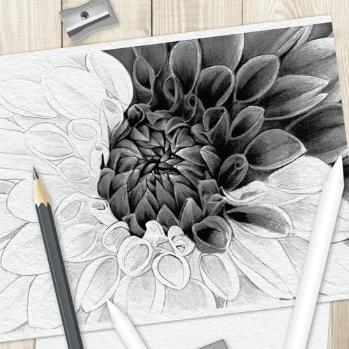 Hinkler Art Maker: Drawing Techniques - Complete Studio Starter Kit, Instruction Book, Sketchbook, Graphite Pencils, Charcoal Pencils, Tools & Supplies, Adult