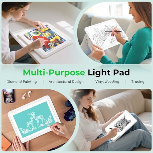 Bawaslom A4 Rechargeable Diamond Art Light Board for Tracing and Drawing - size: A4