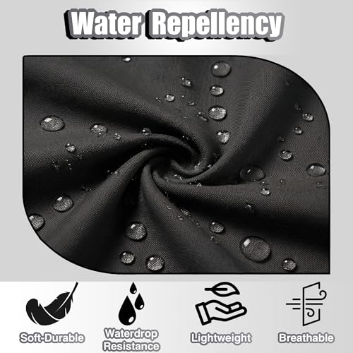 TOSHE Waist Apron 3 Pockets Waterdrop Resistant Cotton Server,Chef,Waitress - color: 2-pack-black