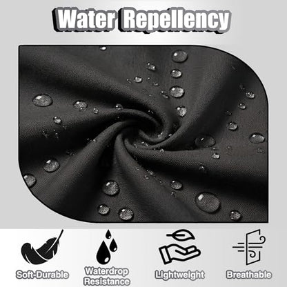 TOSHE Waist Apron 3 Pockets Waterdrop Resistant Cotton Server,Chef,Waitress - color: Black