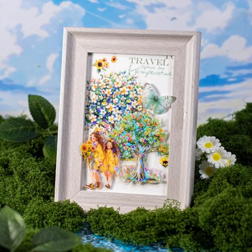 60 Pcs Holographic Floral Tree Stickers for Scrapbook Journaling - color: Flower Tree