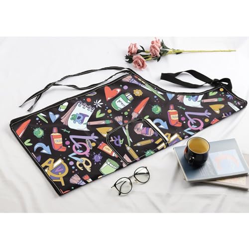 MBMSO Painting Artist Apron with Pockets Artist Painter Gifts Art Lover Gift for Art Teacher Student Painter Apron Waterproof - color: Love Art A-black6