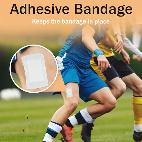 Bordered Gauze Island Dressing 6x6-25 Large Adhesive Bandages for Wound Protection - Good for Hospitals, Medical Facilities, First Aid Kits, and More - style: 6x6