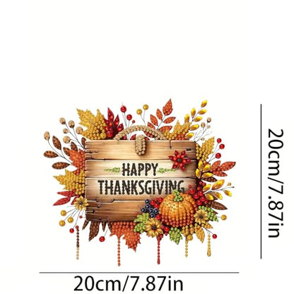 Fall Diamond Art Kits for Adults Thanksgiving Pumpkins - color: Dp04129