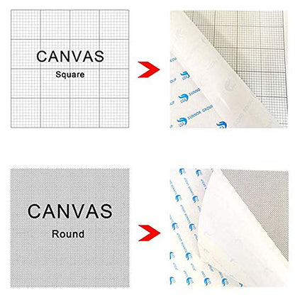 10pcs/Lot Diamond Embroidery Blank Canvas with Glue 15x10cm Double Sided Adhesive Sticker Square Diamond Painting for Custom Design