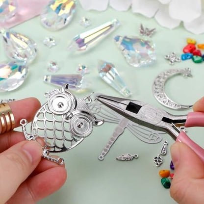 DIY Suncatcher Kit 460pcs Sun Catchers Supplies Arts and Crafts for Adults | Hanging Prism Sun Catcher with Crystals Ball Indoor Window Home Outdoor Garden Wedding Birthday Party Festival Decor Gifts