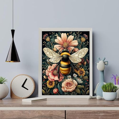 Arttoplus Bee Paint by Numbers Kit for Adults Beginner 16x20 inch - color: MT22034-US