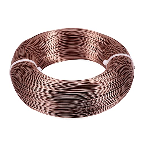 Cheriswelry 980 Feet 20 Gauge Camel Aluminum Wire Bendable Metal Craft Wire Flexible Soft Jewelry Beading Wire 0.8mm for Sculpting Armature Artistic Floral Garden Wrapping DIY Craft - color: Camel, size: 20 Gauge(0.8mm)