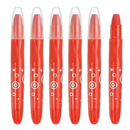 PATIKIL Watercolor Gel Crayon, 6Pcs Washable Twist Crayons for Coloring, Drawing, Painting, Bright Red (5.2x0.59) - color: Bright Red
