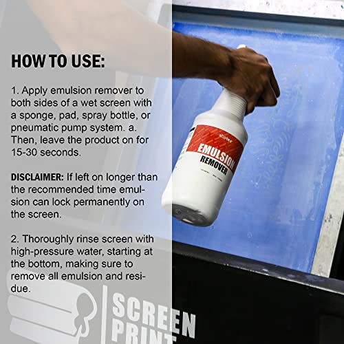 Ecotex® Screen Printing Emulsion Remover, Diazo Photo Stencil Remover, GL | Biodegradable Emulsion Remover For Silk Screens - Removes Diazo, Photo Emulsion & Stencil Residue, Dilutes Up To 4:1, 1 Qt - size: 128 Ounce (Pack of 1)
