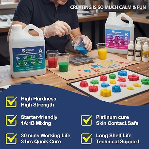 BBDINO Silicone Mold Making Kit 40A Clear 2.42 lbs - color: 2.42 lbs