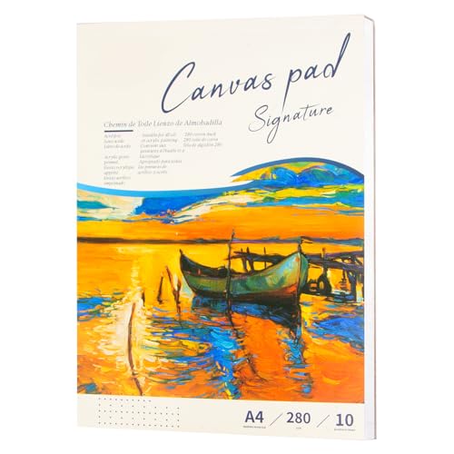 Premium Canvas Paper Pad for Acrylic Painting, Oil Painting & Drawing