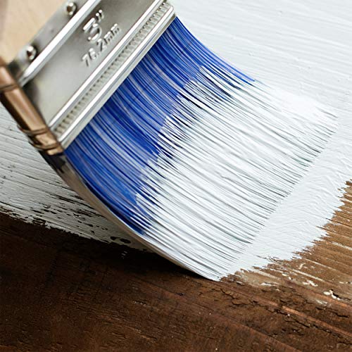 Bates 4 Pack Professional Paint Brush Set - Treated Wood Handle, Small & Stain Brushes - color: Wood Handle Angle/Flat, size: 4 Pack, 1.5", 2", 2.5", 3"