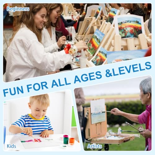 58 Pack Canvas Boards for Painting 8x10 Inch, Canvases for Painting for Acrylic Oil Tempera Watercolor Paints