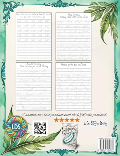 Cursive Handwriting Workbook: Calligraphy Techniques-Learning and Mastering the Art of Writing through Practice and Tracing for Teens and Beginners