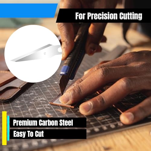 120 Pcs Exacto Knife Blades, #11 Obtuse Angle High Carbon Steel Hobby Knife Blade Refills Hobby Knife Replacement Blades for Craft, Scrapbooking, Stencil - size: #11 Obtuse Angle