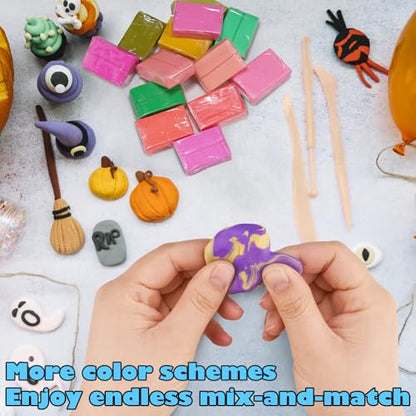 Tomorotec 100PCS Polymer Clay Value Pack 82 Colors in Bulk
