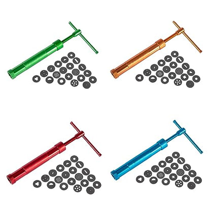 Stainless Steel Clay Extruder Sugar Paste Extruder Cake Fondant Decorating Tool Set Ceramics & Pottery Clay Extruders Mixers & Presses (Green) - color: green