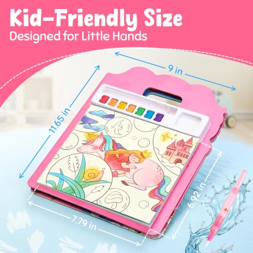 JoyCat Find & Color Paint with Water Coloring Books for Toddlers | Seek and Find Learning Activity, Magical Pony No Mess Arts & Crafts Kids Toys Ages 3-5 & 4-8, Birthday Gifts for Boys & Girls - style: Magical Pony