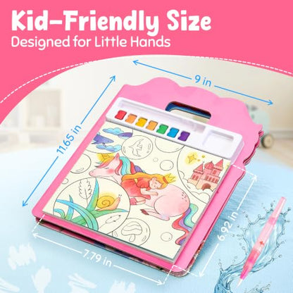 JoyCat Find & Color Paint with Water Coloring Books for Toddlers | Seek and Find Learning Activity, Magical Pony No Mess Arts & Crafts Kids Toys Ages 3-5 & 4-8, Birthday Gifts for Boys & Girls - style: Magical Pony