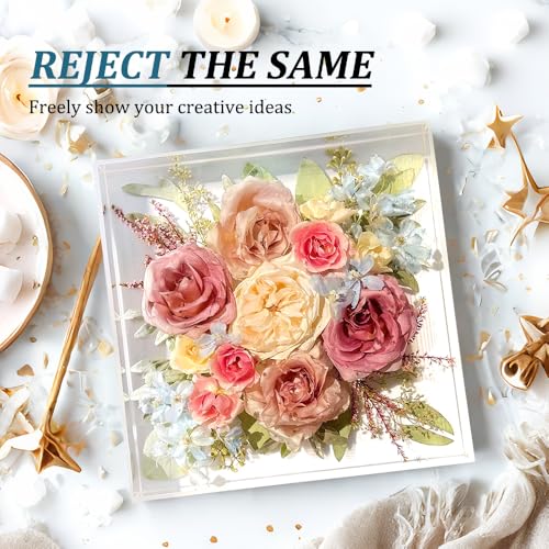 Large Square Resin Mold, Deep Epoxy Resin Molds for Flower Bouquet Preservation Large Silicone Molds Resin Casting Creative Craft Ornaments