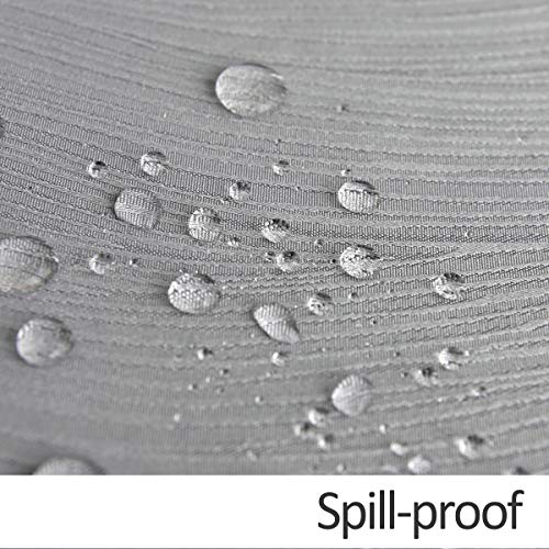 maxmill Square Tablecloth Swirl Design Water Resistance Antiwrinkle Heavy Weight Soft Table Cloth for Buffet Banquet Parties Event Holiday Dinner Square 52 x 52 Inch Light Grey - color: Light Grey, size: 52" x 52" (Square)