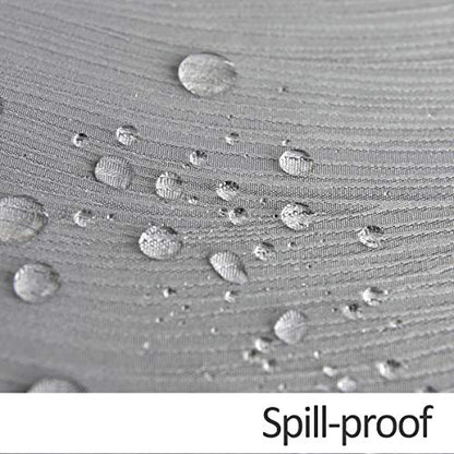 maxmill Square Tablecloth Swirl Design Water Resistance Antiwrinkle Heavy Weight Soft Table Cloth for Buffet Banquet Parties Event Holiday Dinner Square 52 x 52 Inch Light Grey - color: Light Grey, size: 52" x 52" (Square)