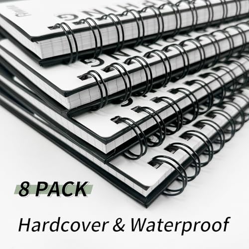 Graph Paper Notebook Spiral Notebook 8.5" x 11" | 8 Pack Grid Paper Notebook Graph notebook Engineering notebook Thick Graphing Paper Notebook Hardcover Journal for School - size: A4, style: 8GRAPH NOTEBOOK