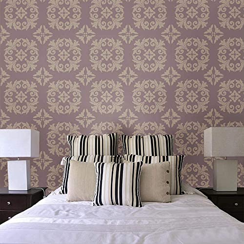 3 Pieces Mandala Painting Reusable Stencils Set (12 x 12 inch) Laser Cut Drawing Template for DIY Stones Furniture Floor Wall Fabric Wood Art&Craft Supplies - color: 3 PCS-2