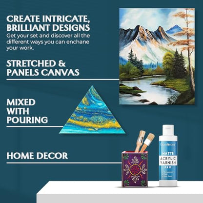 GRANOTONE Matte Acrylic Varnish 6.76 fl oz 200 ml - style: Matte