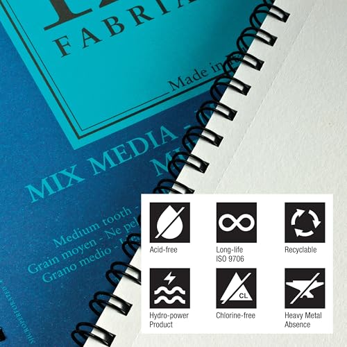 Fabriano 1264 Mixed Media Pad, 9" x 12", 120 lb.