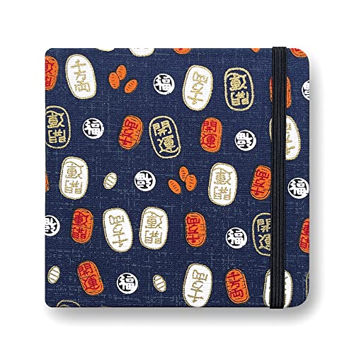 Mifuner Square 5x5 Bleedproof Marker Paper Pad, 110 gsm Alcohol Ink Bristol Paper Sketchbook, Handmade Journal Hardbound 88 Sheets(176 Pages) Markers Ink Mediums Art Sketch Book Lucky Coins - color: S-God's Blessing